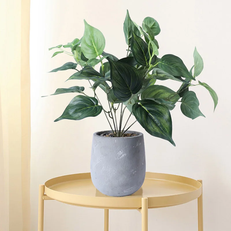 Имитация зеленых растений редиски бонсай поддельные маленькие растения горшка