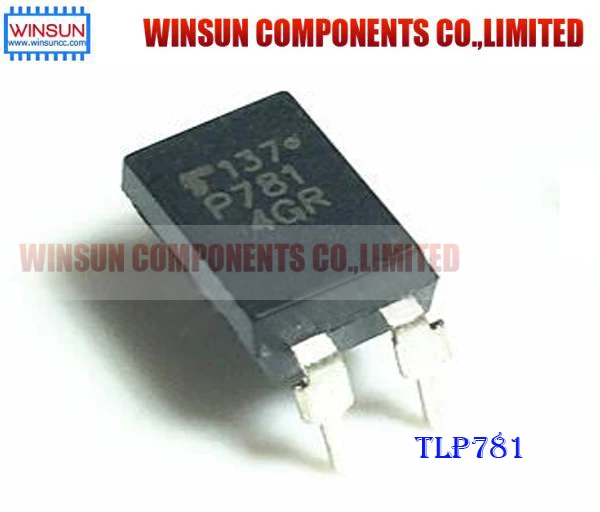 100 шт. TLP781 DIP TLP781GB P781GB GR DIP4 Новый Оптрон|Соединители| |