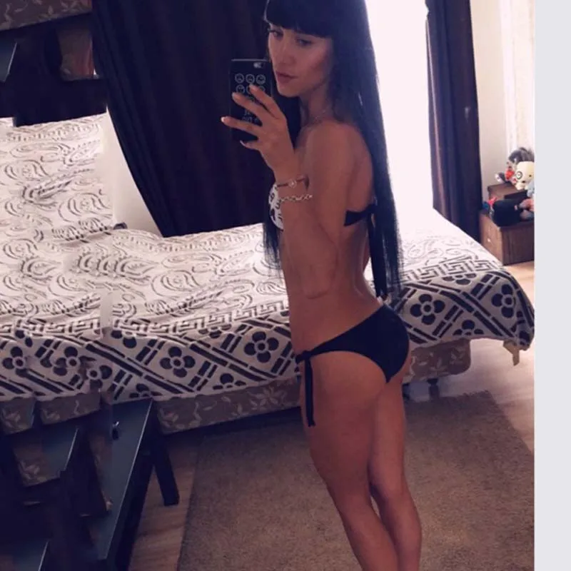 2019 летний сексуальный бикини для женщин купальник Английский алфавит Бандо