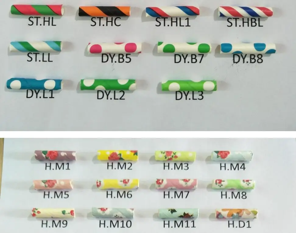 Питьевые Красочные смешанные дизайнерские Дешевые 500 штук бумажные соломинки