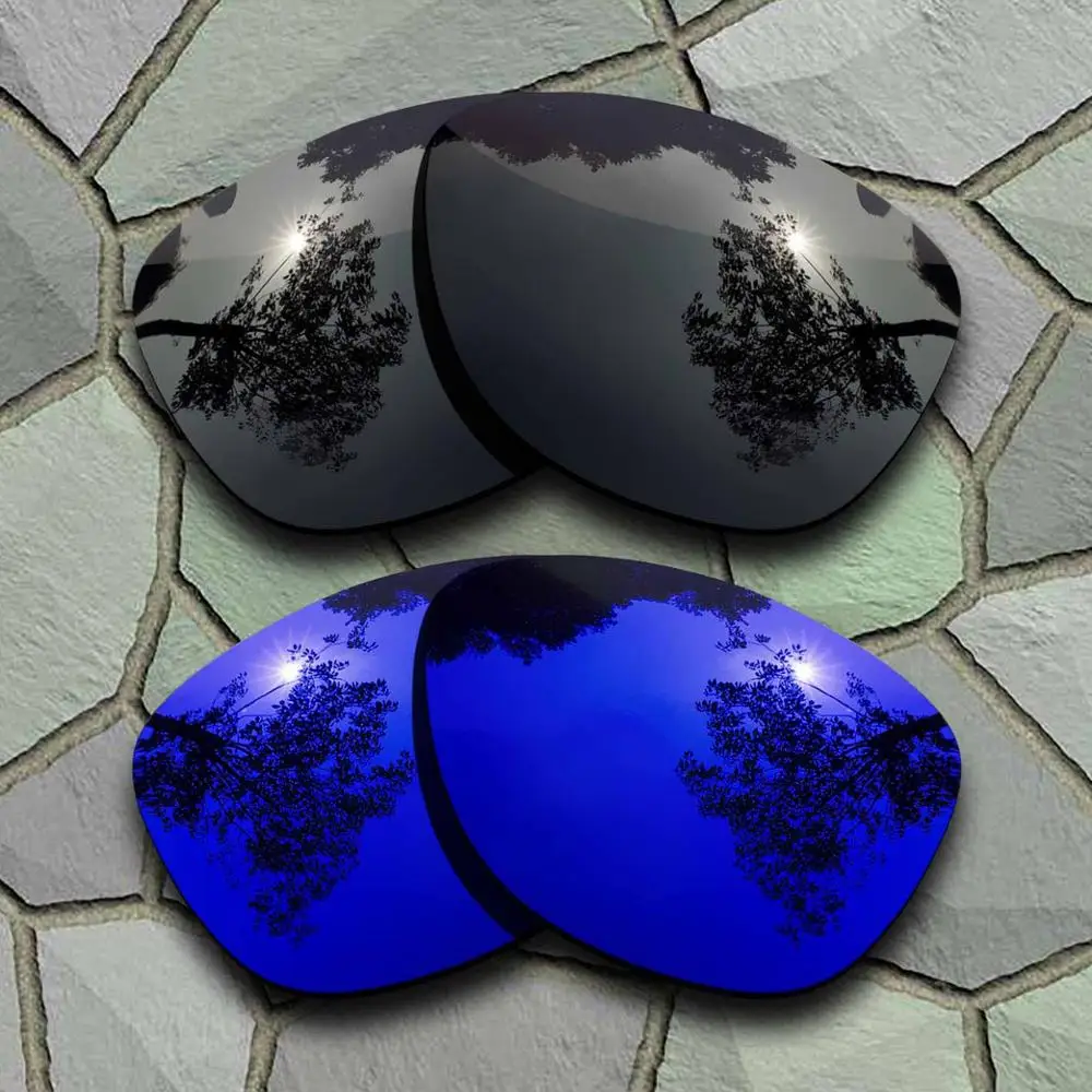 Black-Violet Blue Солнцезащитные очки поляризованные Сменные линзы для Oakley Frogskins-сорта - Цвет линз: Black-Violet Blue