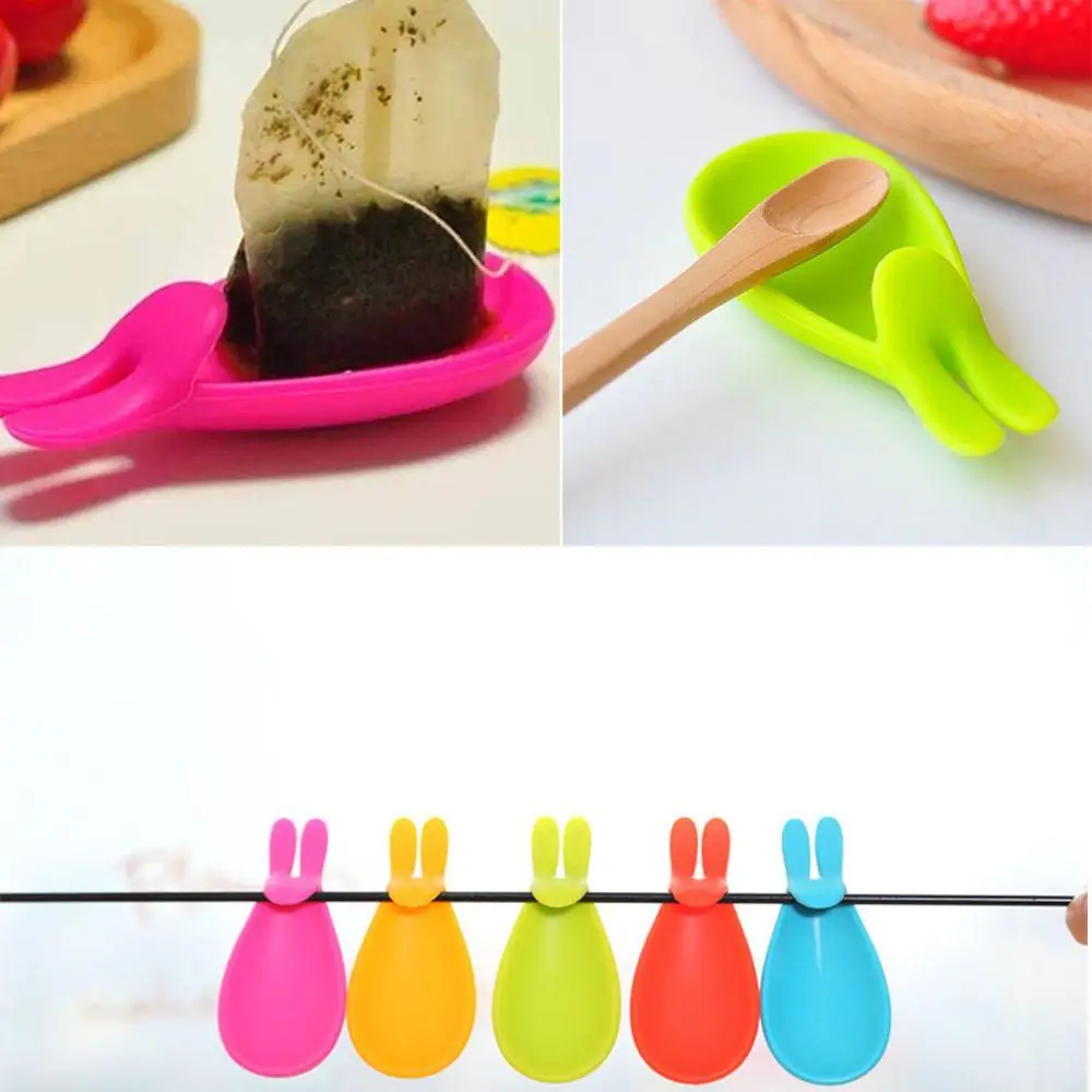 Милый кролик силиконовый держатель чайного мешка подвесной инструмент для чашки