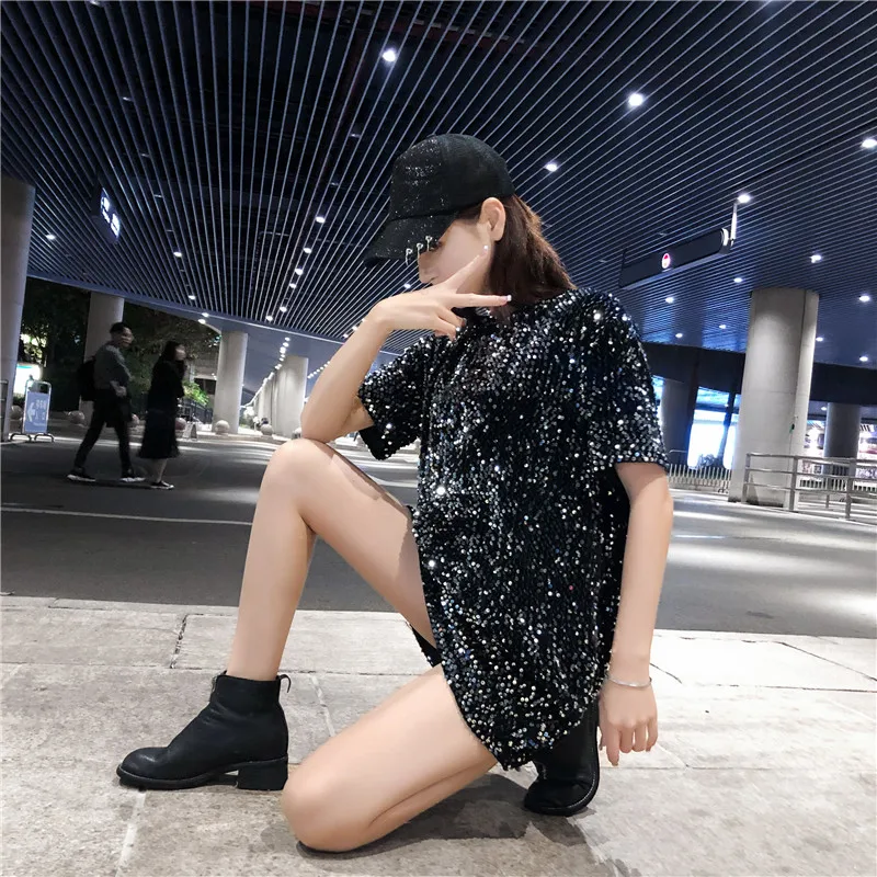 Cakucool блёстки Золотое Платье Лето г. для женщин пикантные короткие T Короткое платье вечернее, элегантное, для вечеринок клуб платья для серебряное