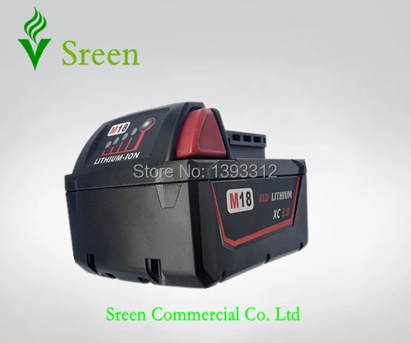Новый 3000 мАч 18 В литий-ионная Мощность инструмент Комплекты батарей для Milwaukee M18 XC