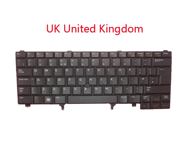 Клавиатура для ноутбука DELL E6440 E6430 E6420 E6330 E6320 E6230 E6220 E5430 E5420 иврит HB АР арабский FR