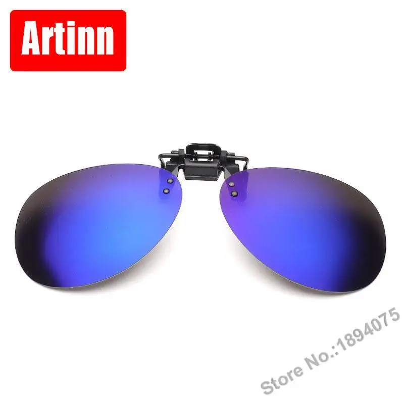 Солнцезащитные очки с поляризованными линзами для вождения клипсой ночного