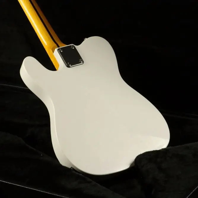 Высокое качество белый bigsby мост tele Электрогитара HH звукосниматели tele гитары