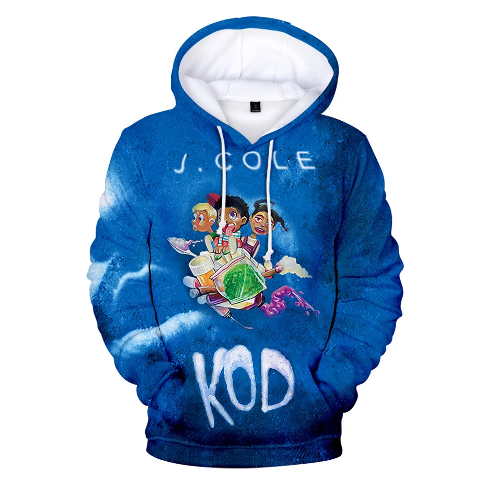 Толстовки J.Cole с 3d принтом свитшоты пуловер King Cole толстовка капюшоном для мужчин и