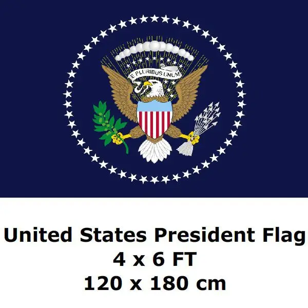 Президентская печать флаг 4' x 6' FT 100D полиэстер США президент флаги и баннеры