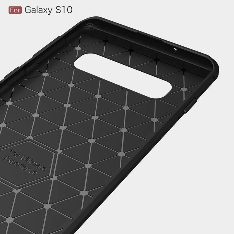 Чехол из углеродного волокна для Samsung Galaxy S10 Plus, чехол для телефона с полной защитой для Galaxy S 10 S10+ S10e, противоударный бампер