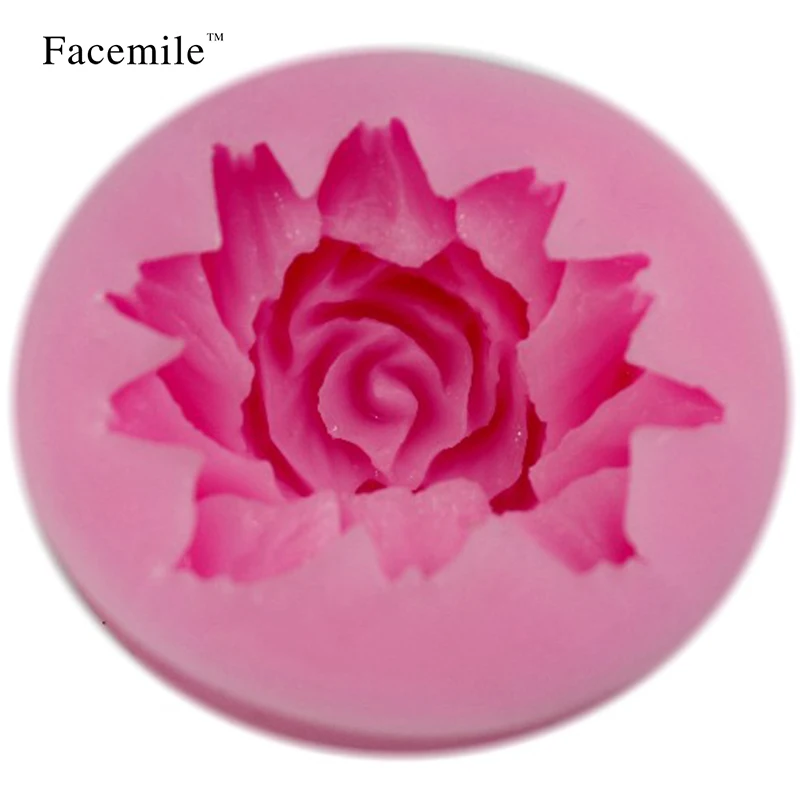 Facemile 1 шт. силиконовая форма в виде цветка розы помадка подарок украшение