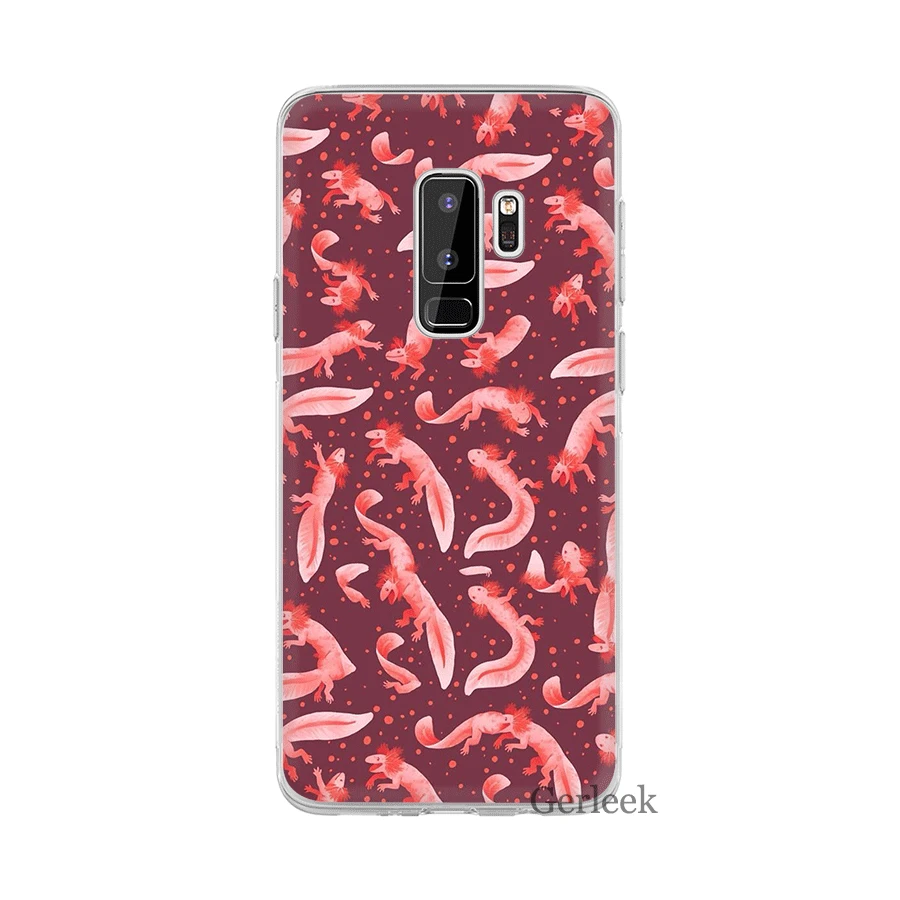 Чехол для Samsung Galaxy A3 A5 A6 A8 Plus 2015 2016 2017 2018 милые животные Axolotl | Мобильные телефоны и