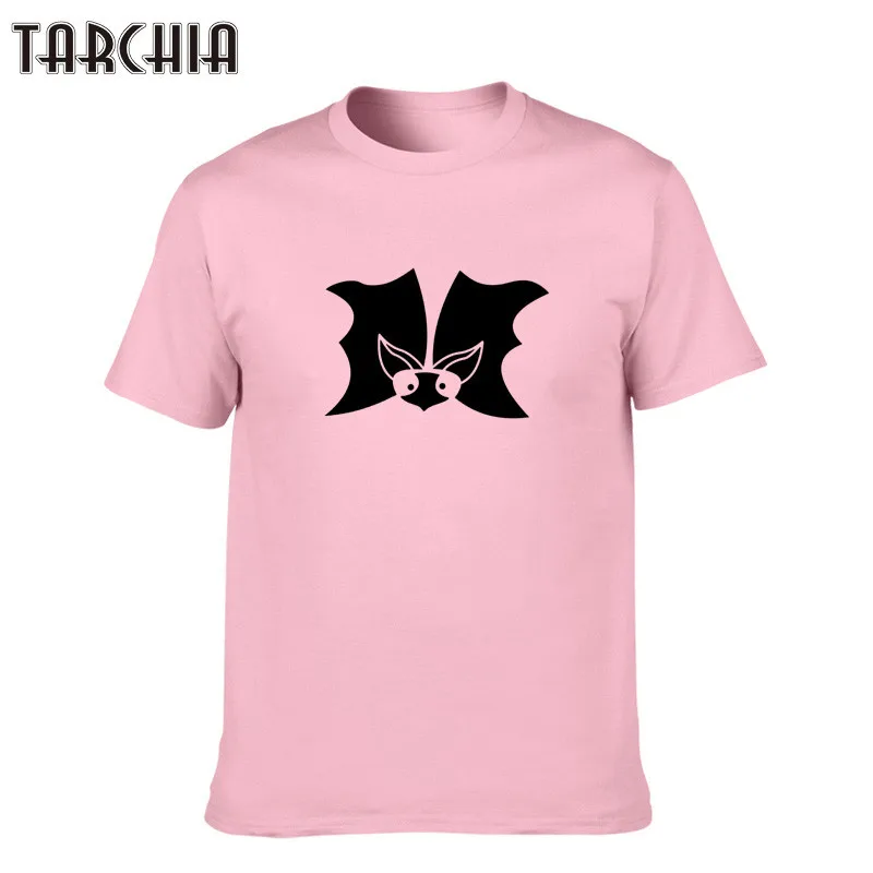 Футболка TARCHIA мужская с круглым вырезом Модная приталенная рубашка принтом