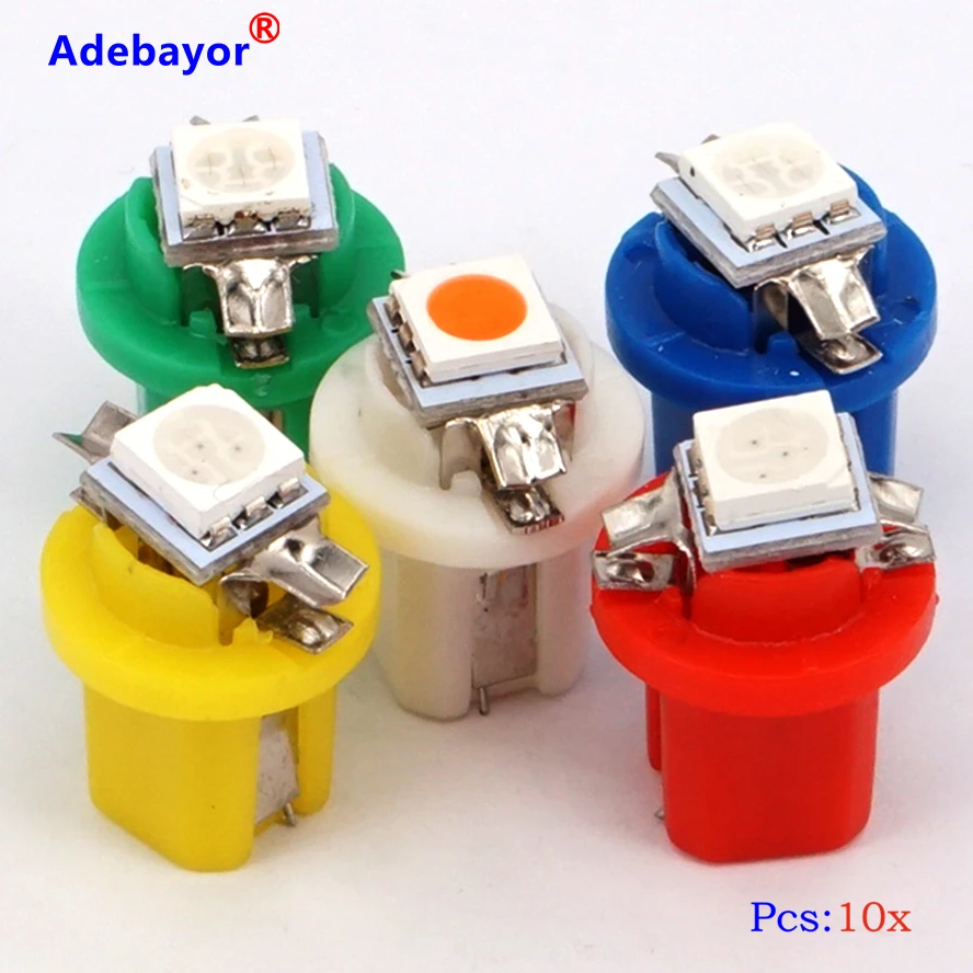 10 XLED T5 B8.5D 2721 286 белый укрыты внутренной сводной 12 V электрическая лампочка/лампы