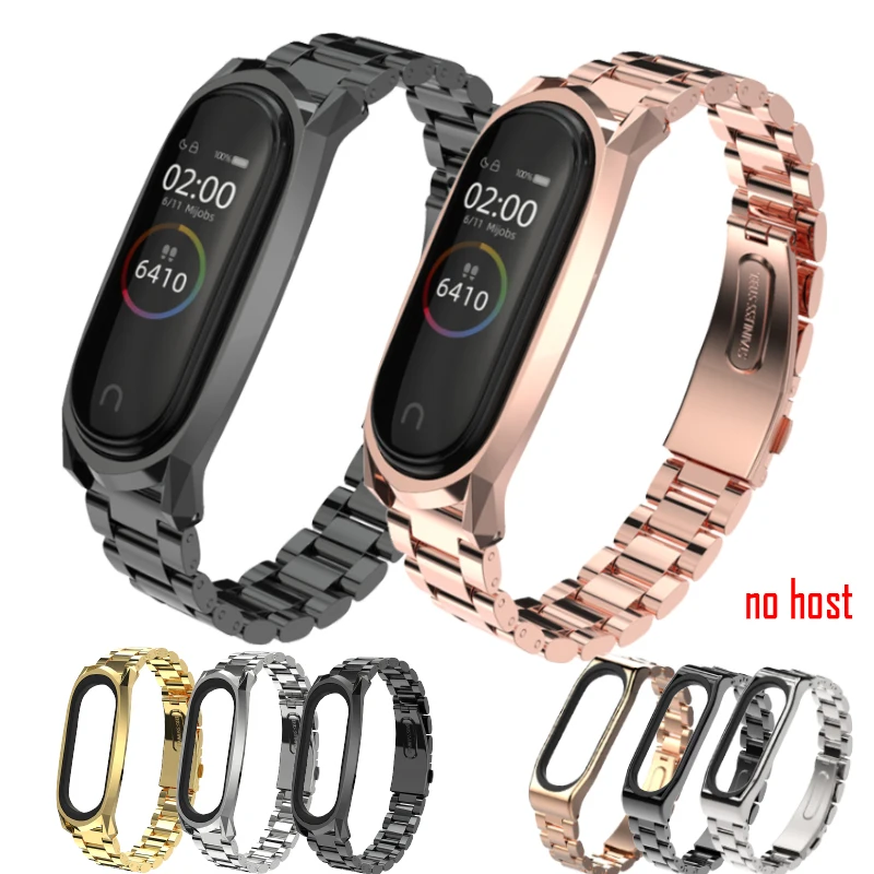 Металлический ремешок для Xiaomi mi Band 4, Безвинтовой браслет из нержавеющей стали для mi Band 4, браслеты Xiaomi mi Band 4, сменный металлический ремешок