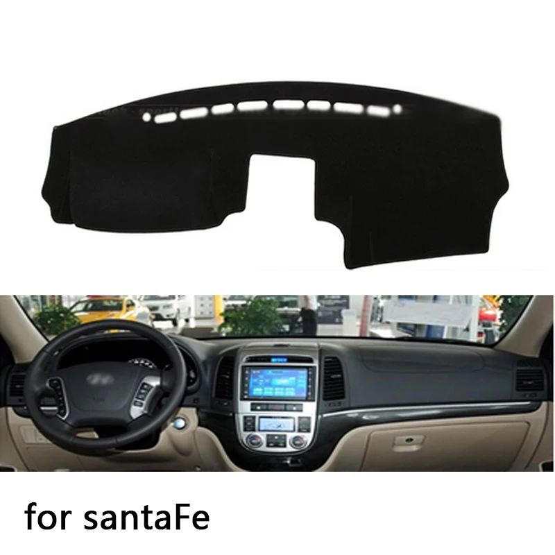 Для hyundai Santa Fe 2007-2011 2012 коврик на приборную панель защитная накладка тент подушка накладка интерьерная наклейка Аксессуары для стайлинга автомобилей