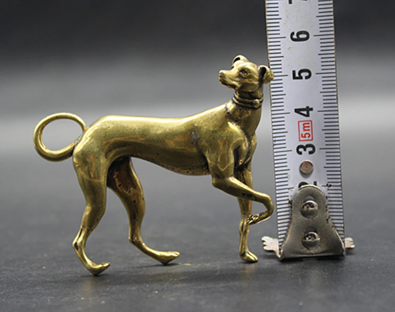 

( mini ) Delicate Interesting Chinese Old-style Decorative Brass Dog Auspicious Statue
