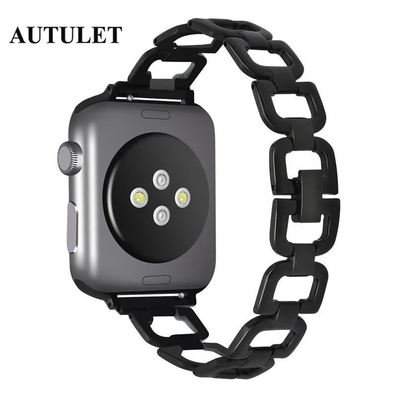 Apple watch ремешок из нержавеющей стали bling Женщины мм 38 42 водостойкий браслет цена