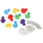 10 шт., камни для скалолазания, для захвата стен, ручная Лапка, с фиксацией, большой размер