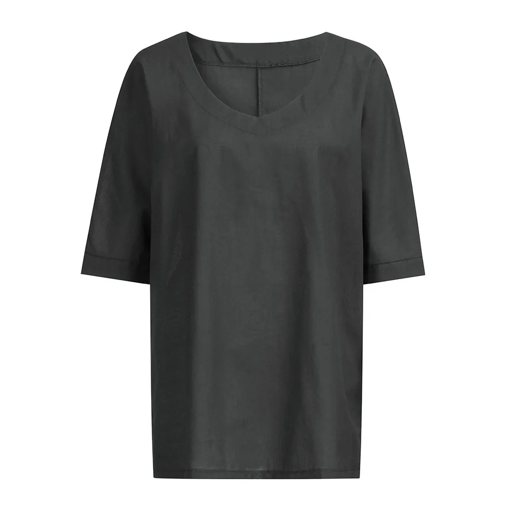 SAGACE модная однотонная женская блузка винтажная сексуальная v образный вырез