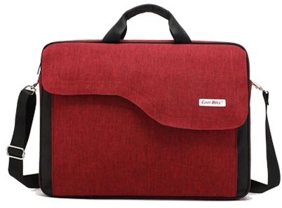 Coolbell большая емкость 1" 17" Сумка для ноутбука чехол для Macbook для мужчин и женщин s ноутбук сумка через плечо сумка портфель сумка Красный - Цвет: Red