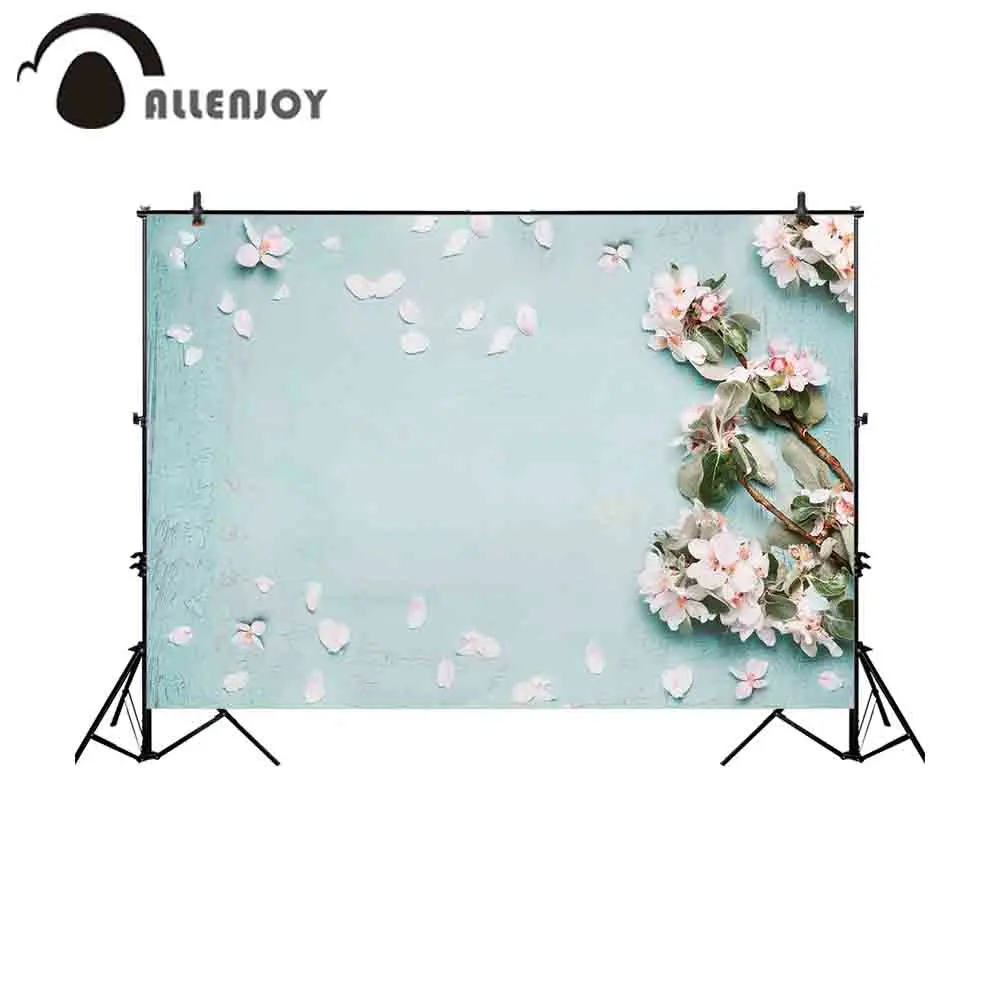 Allenjoy весенние природные фоны для фотостудии прекрасные цветущие синие зеленые