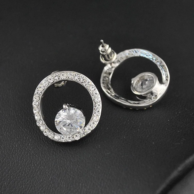 Брендовые серьги Simiry с кубическим цирконием 2 на выбор дизайна геометрические