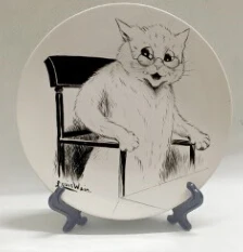 Викторианская эпоха, иллюстратор, декоративная тарелка с изображением anthropomorphic cats, дизайнерский узор, настольные тарелки с украшением, 8 дюймов - Цвет: 8