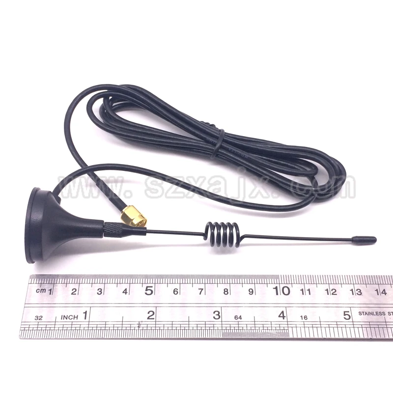 Антенна JX 433 МГц 5 дБи прямой разъем SMA с магнитным основанием UHF для усилителя