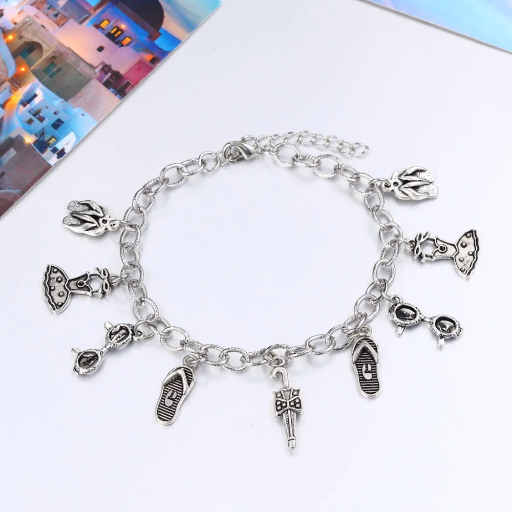 2018 мода имитация жемчуга Бусы Кулон ножной браслет цепочка для ног женщин