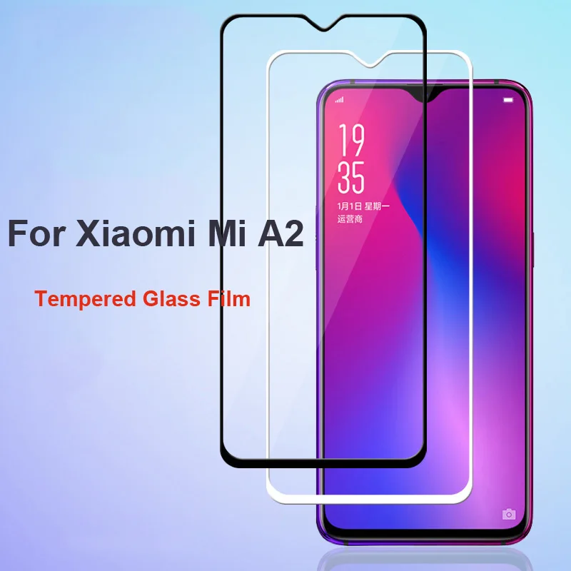 Высококачественное взрывозащищенное Закаленное стекло для Xiaomi Mi A2 полное
