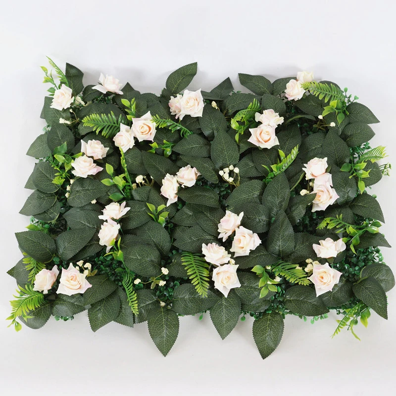 60x40 см DIY Искусственные растения фон стены тропические листья эвкалипт Клевер папоротник лист Газон Свадебное украшение для дома и отеля