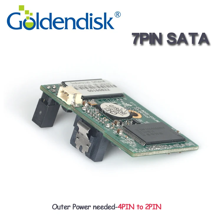 Goldendisk 7PIN SATA DOM 4 ГБ диск на модуле 2 Гб до 64 без необходимости Powercable eSATA SSD