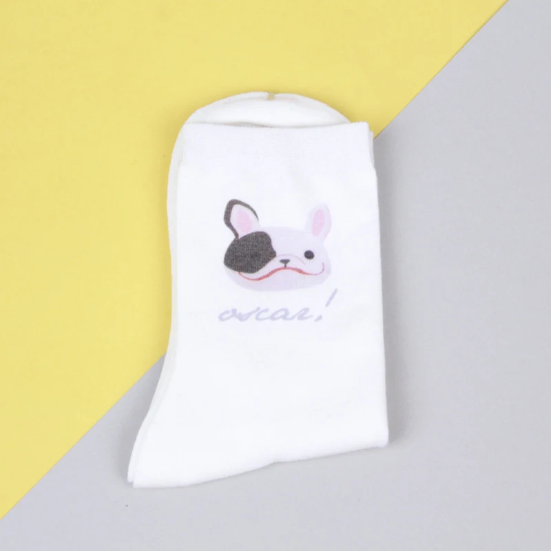 Хлопковые белые носки с принтом животных для собак и кошек | Мать ребенок