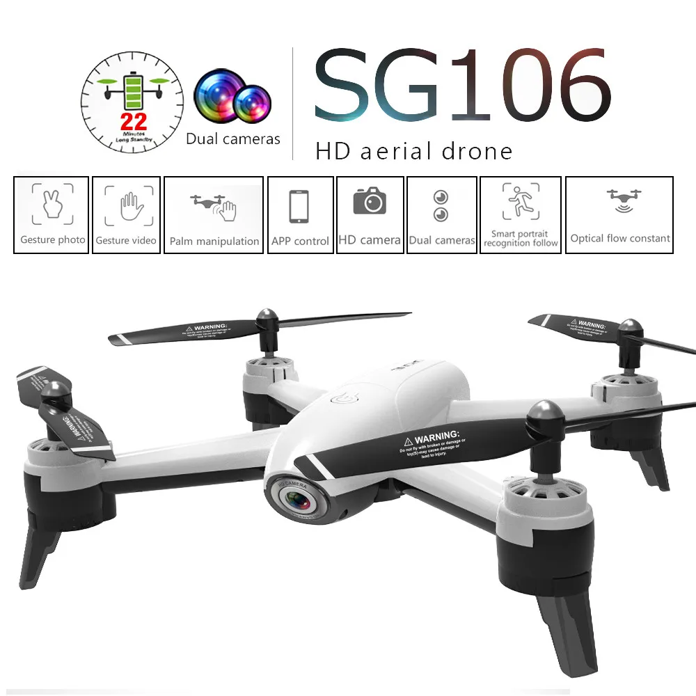 SG106 2 4 Ghz 4CH WiFi FPV оптический поток двойной 720P HD камера образовательный RC