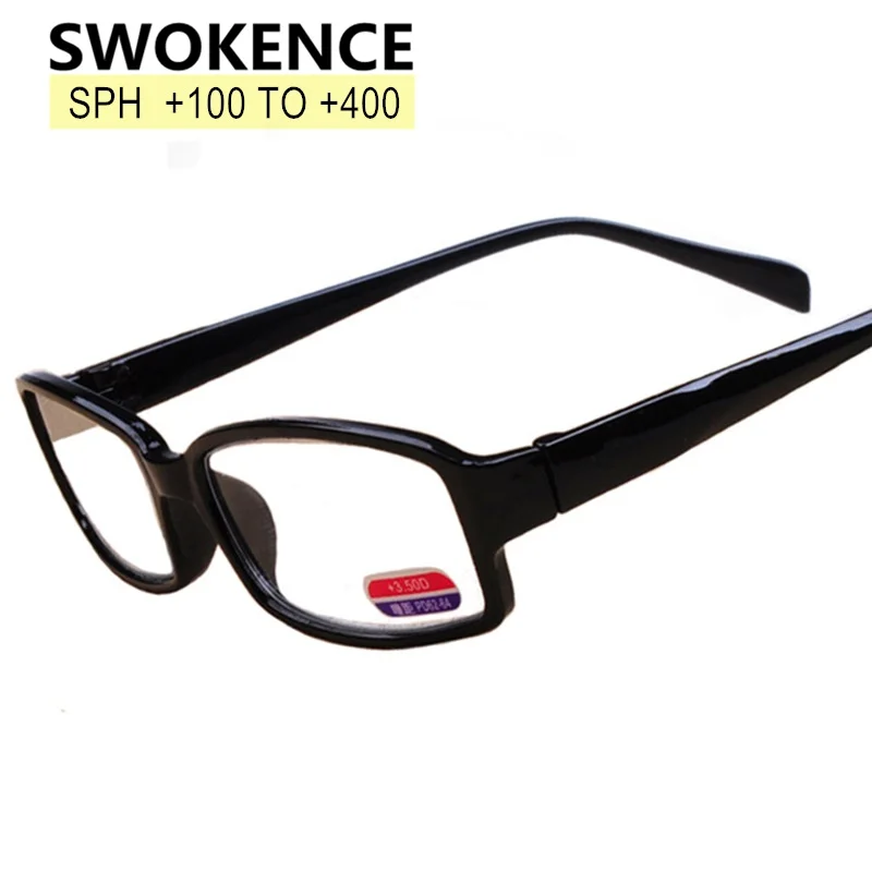 Очки для чтения SWOKENCE HD с полимерными линзами + 1 0 до 4 женщин и мужчин защитой от