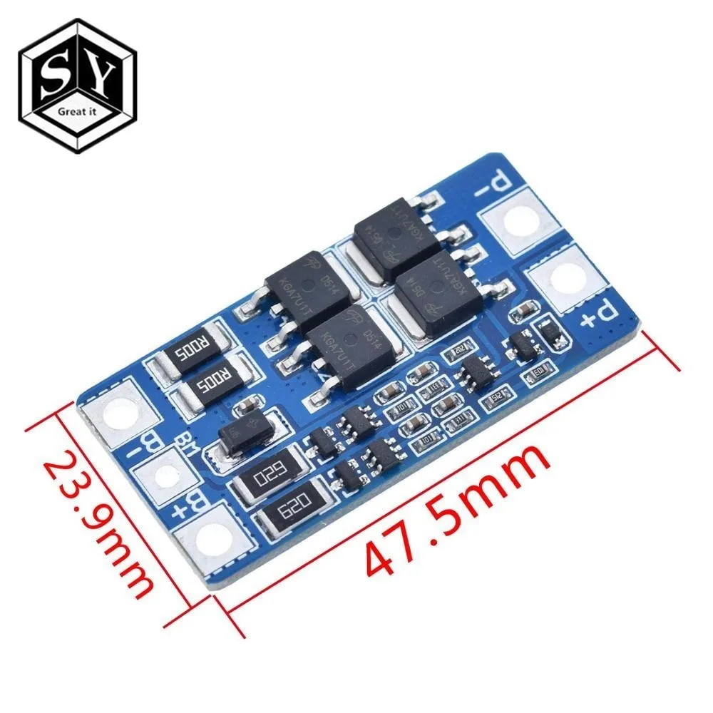 GREAT IT 2S 10A 7,4 V 18650 Защитная плата для литиевых батарей 8,4 V сбалансированная функция/Защита от перезаряда хорошая