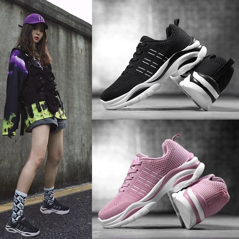 FANPAO/Лидер продаж Уличная обувь для бега женщин и девочек дышащая прогулочная