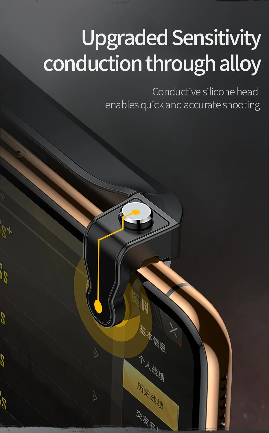Baseus геймпад джойстик телефон кулер стрелок триггер Кнопка огня для iPhone Xs Max Xiaomi Andriod мобильный телефон игровой контроллер