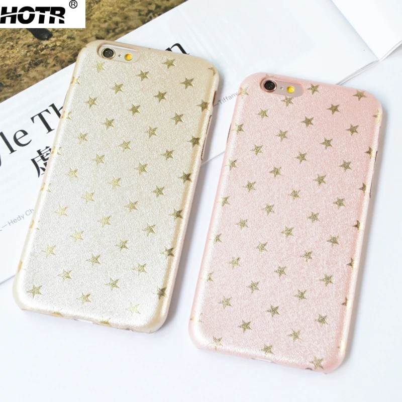 Hotr мягкий кожаный чехол для iphone 8 plus 7 6 6s со звездами iPhone задняя крышка сумки |