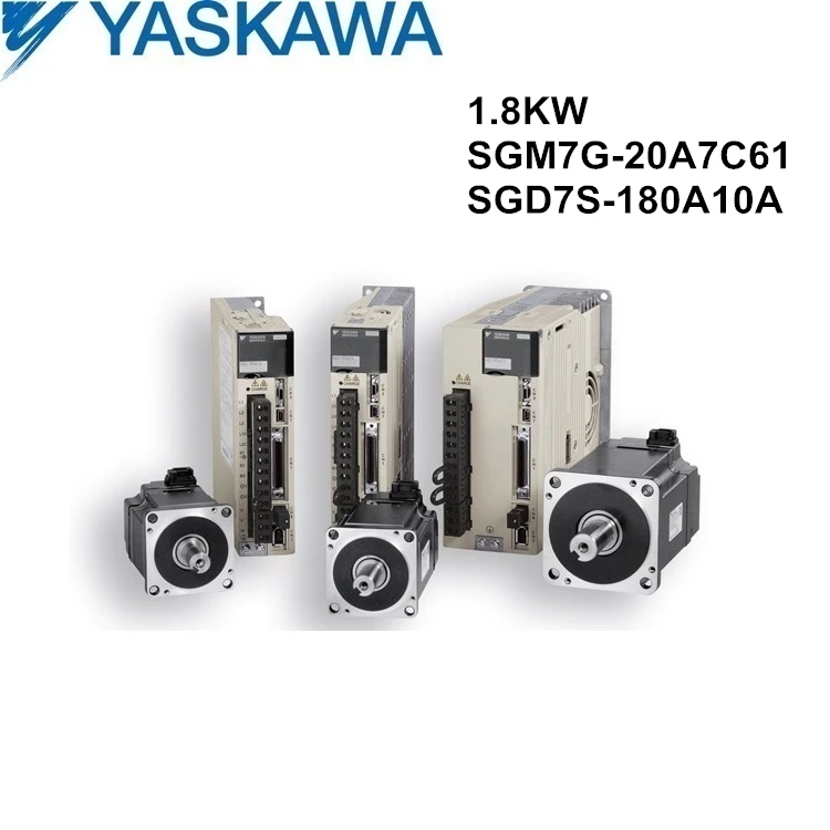 

SGM7G-20A7C61+SGD7S-180A10A origianl YASKAWA 1.8KW servo motor and driver with cables