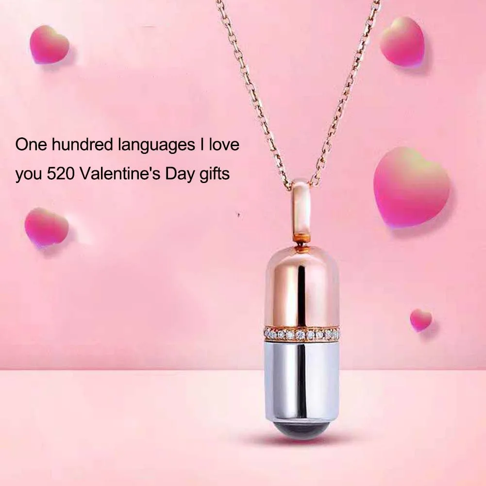 Кулон в виде капсулы 100 языков | Украшения и аксессуары