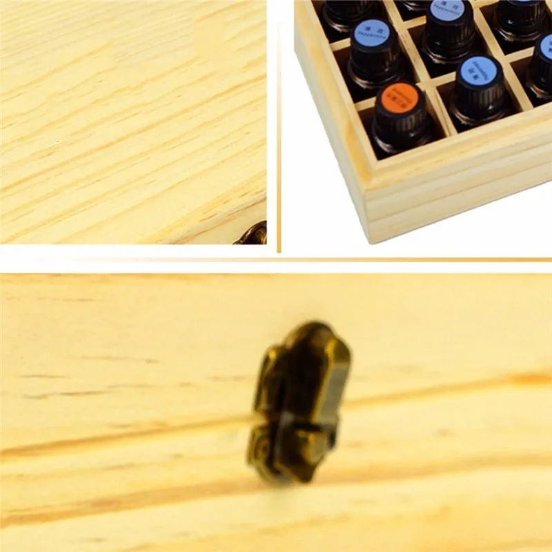 Деревянный ящик для хранения 1 шт. органайзер переноски эфирные масла бутылки