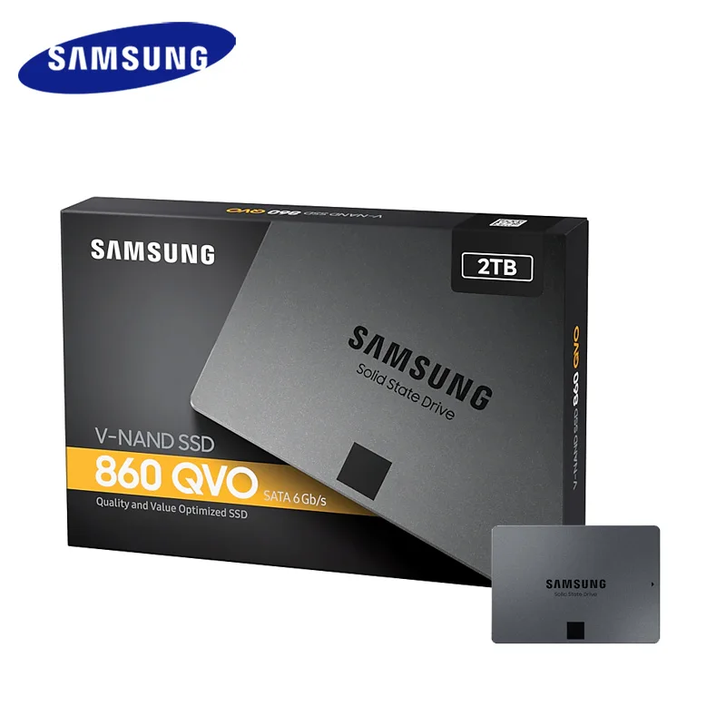 SAMSUNG SSD 860 QVO 1 ТБ Внутренний твердотельный диск HDD жёсткий SATA3 2 5 дюймовый ноутбук