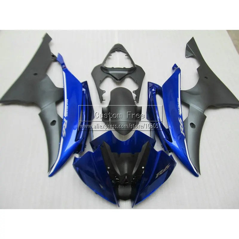 

Литьевая форма мотоцикла обтекатель комплект для YAMAHA YZF R6 2008 2009-2014 YZFR6 08-14 матовый черный синий на заказ Обтекатели набор JL28
