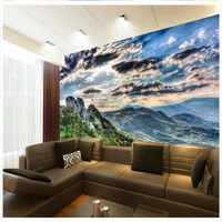 beibehang 3d wallpaper alpine clouds open photography background modern art mural for living room large painting home decor