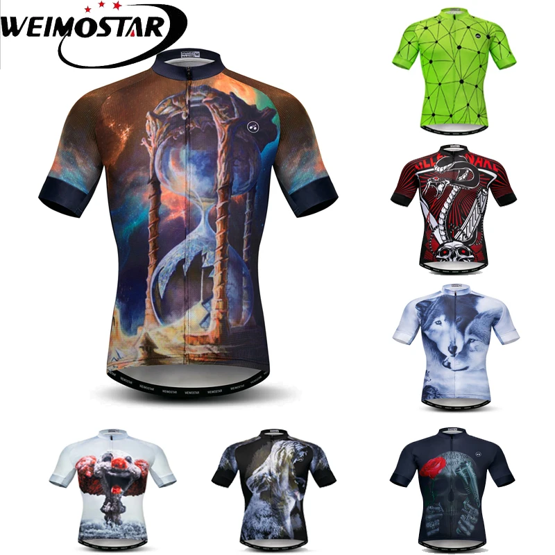 Weimostar новая велосипедная Джерси для мужчин с коротким рукавом mtb куртка