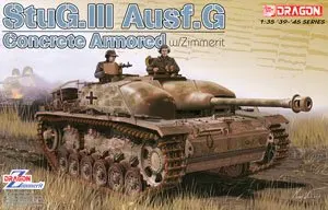 1/35 масштабная модель книга Дракон 6891 бетон бронированный StuG. III Ausf. G w/zimguity |