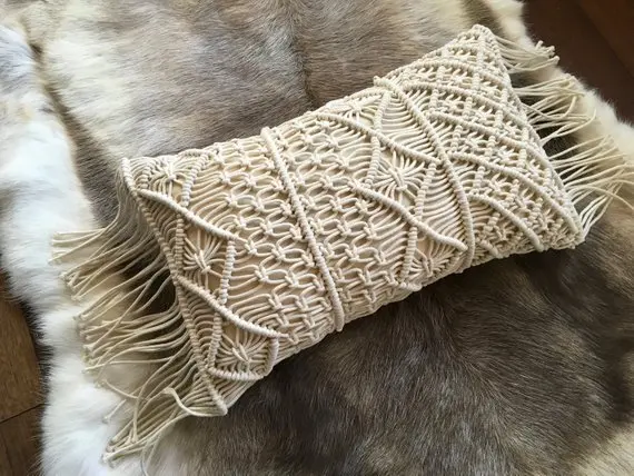 Наволочки из 100% хлопка и льна макраме наволочки ручной работы ниток