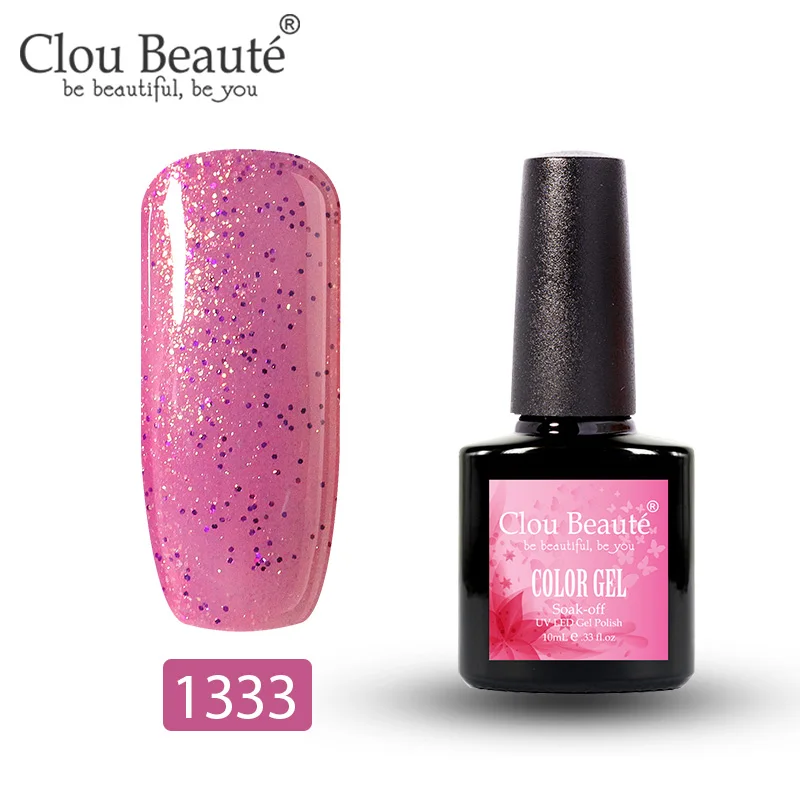 1333 Clou Beaute 10 мл Гель-лак УФ Гибридный долговечный впитывающий праймер Белый Коралл оранжевый маникюр ногтей художественный Гель-лак для ногтей - Цвет: 1333